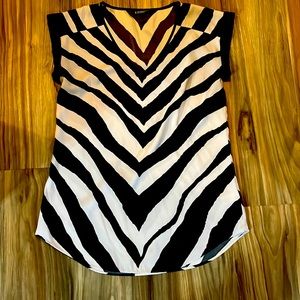 Express zebra print shirt
